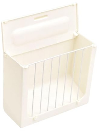 Gralara Mangiatoia per Fieno con Coperchio, Accessori Premium per Gabbie, Mangiatoia per Conigli, Ciotola per Cibo per Furetti, Porcellini D'India, Cincil, Stile a