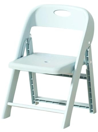 MotiveTech Asiento Infantil Plegable, Silla para niños, Silla de Plástico Plegable y Portátil, Silla Infantil con Respaldo, Silla y Taburete Plegable para Uso Escolar, el hogar o el césped, Azul