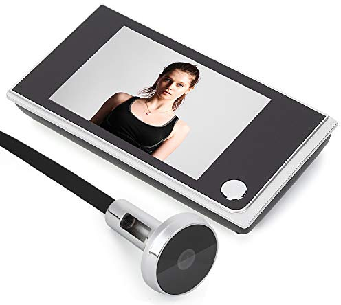 Nikou - Fotocamera elettronica per spioncino da 3,5 pollici LCD 120 gradi con campanello digitale e spioncino a bassa potenza