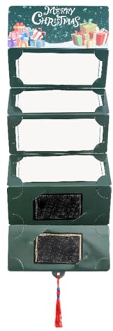 Buste di Natale – 7 scomparti di carta | Buste per soldi di Natale per contanti | Per la casa riunioni viaggi sotto l'albero per amici coppie figlia