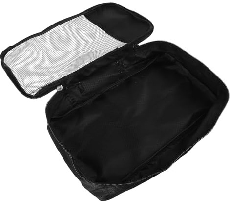 Uonlytech Organisateur de Valise en Tissu Léger Fermeture Éclair, Paquet de Rangement Noir pour Bagages de Voyage et Accessoires Pratiques