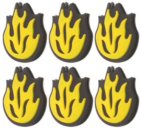 TOYANDONA 6 Pezzi Ammortizzatori a Forma di Fiore per Racchetta da Tennis in Silicone Giallo, Smorzatori di Vibrazioni per Tennis, Accessori per Racchetta, Riduzione Urti e Comfort Braccio