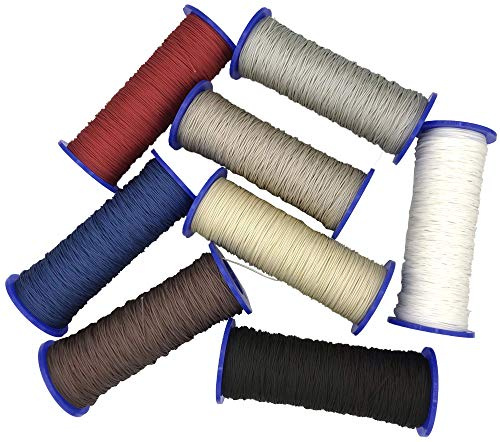 ps FASTFIX Schnur für Plissees 0,8 mm - 8 Farben - Plisseeschnur - Spannschnur für Plissee hell-grau, 30 Meter