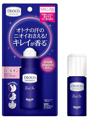 [Non-medicinal products] Deoco Medicinal deodorant lactone (sweet fragrance component that decreases with age) containing sweet floral scent roll-on 30mL