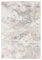 Carpeto Rugs Abstraktes Vintage Teppich - Kurzflor - Weich Teppich für Wohnzimmer, Schlafzimmer, Esszimmer - ÖKO-TEX Wohnzimmerteppich - Teppiche - Creme Blau Grau - 140 x 200 cm