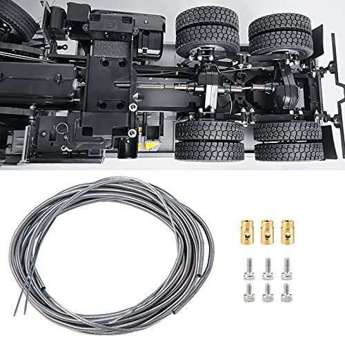 AXspeed 1 Set Metal Differential Lock Line for 1/14 RC Tamiya Trailer Tractor Truck RC Car Upgrade Accessories