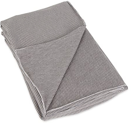 Bucky Jersey Stripe Comfort Travel Accessories, Blanket Scarf, Taupe, One Size