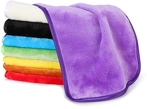 PHOGARY 8 Stück Mikrofaser Abschminktücher Waschbar, Bebe Abschminktücher Mikrofaser Hypoallergene Microfaser Reinigungstücher für das Gesicht Makeup Entferner Tuch 40 x 20 cm