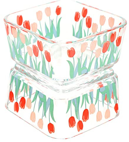 Ipetboom Nicht-futternapf-Set 2-teilig Glas Tiernahrungsschale für Hamster Meerschweinchen