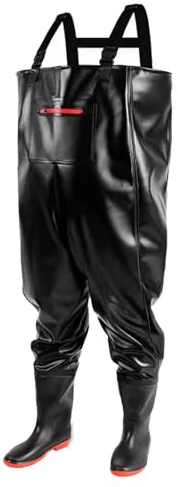 KPHYMOD Large Chest Waders For Women Man, Fishing Hunting Hip Waders With Anti-Slip Soles And Adjustable Elastic Suspenders(10)