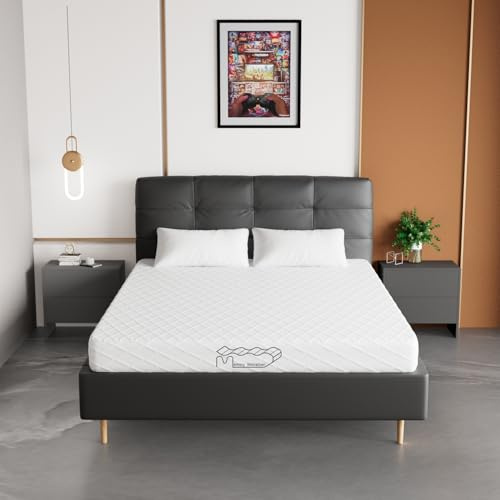 Memory Matratzen Materasso in schiuma fredda, 160 x 200 cm, altezza 16 cm, grado di durezza H2 & H3, supporto a 7 zone con rimbalzo rapido, doppio materasso per uso domestico (160 x 200 x 16 cm)