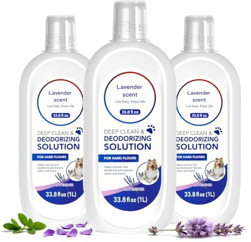 3 Bouteilles De 1000 Ml De Solution Nettoyante Parfumée À La Lavande, Compatible avec Tineco IFloor 2/3 Breeze, FLOOR ONE S3/S5/S5 Pro 2/S6/S7 Pro, Adaptée Aux Sols En Bois Dur Et Carrelés