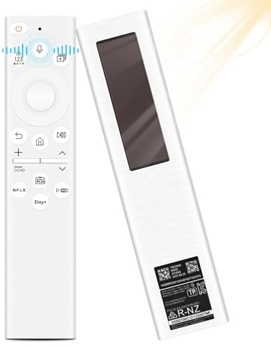 Telecommande de Remplacement pour Samsung, BN59-01391A Telecommande vocale de Remplacement Solaire, Rechargeable par USB-C Telecommande vocale pour Samsung 2019-2024 Neo QLED 4K HD Smart TV