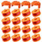 Rasentrimmer Spule Für Rasentrimmer, Trimmer Fadenspule Für Rasentrimmer,Trimmer Spulenmodell WA0010 WA0004 WA0004.1, Ø 1,65mm, 3m Länge (16 Ersatzspulen + 4 Kappe WA6531)
