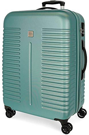 ROLL ROAD India Maleta Mediana Rígida 70cm, Turquesa