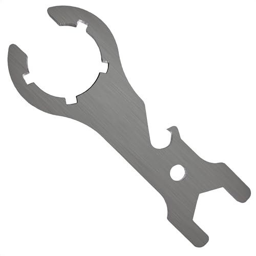 piber 1 Stück Gasflaschenschlüssel Metall, Multi, Gasflaschen Schlüssel ein Muss für Grillfreunde, Outdoor Camping Gas Schlüssel, mit integriertem Flaschenöffner