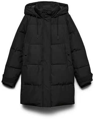VERO MODA VMLEONIELEA DOWN NOOS GA Veste pour femme, noire, taille M, Noir, M