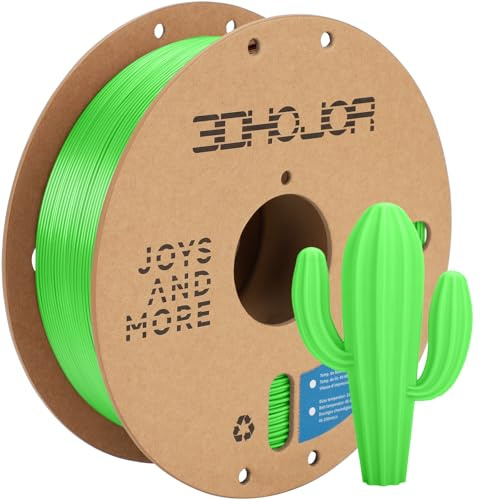 3DHoJor PLA Pro Filament, 1,75 mm, 3D-Drucker-Filament, 1 kg Kartonspule, passend für die meisten FDM-3D-Drucker, Peak Green