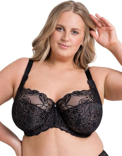 Curvy Kate Lovelace Full Cup Side Support Bra Black/Taupe 32J