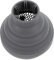 VALICLUD Hair Dryer Nozzle Attachment Silicone Diffuser for Curly and Wavy Hair Compatibility Easy to Clean Grey Hair Dryer Accessory