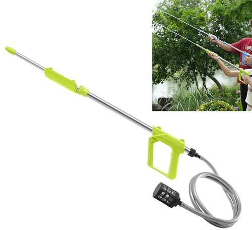 Pistola ad acqua da 70 cm, materiale in acciaio inox, gioco interattivo per genitori e bambini, con una portata fino a 17 metri, giocattolo ad acqua per esterni, adatto per parchi acquatici/piscine