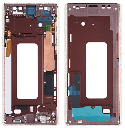 TANGJIANCHENG-PHONE ACCESSOIRES PROFESSIONNELS Compatible avec Samsung Galaxy Note9 SM-N960F/DS, SM-N960U, SM-N9600/DS Plaque de cadre intermédiaire avec touches latérales (couleur : doré)
