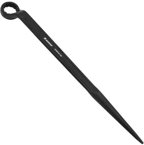 WEDO Single Open-Ended Spanner Impact Wrench 40 Chrome Vanadium Steel Open-End Spanner with Pin 60 Angled Open 32 mm Length 430 mm Spanner Black Corrosion Resistant