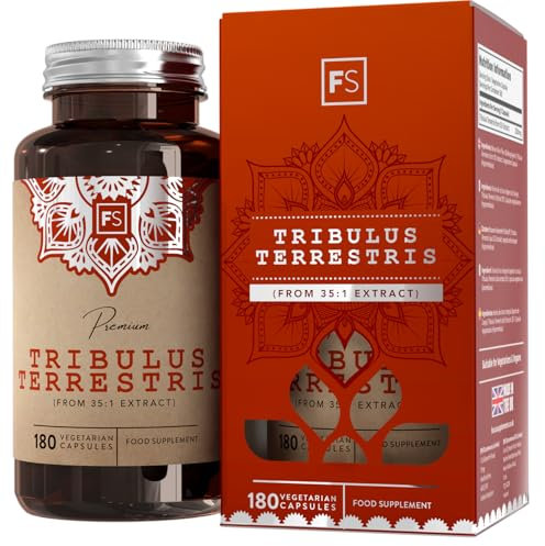 FS Tribulus Terrestris | 180 Kapseln Tribulus Terrestris hochdosiert – 2500mg (aus 35:1 Extrakt) pro Kapsel | Gentechnik-, gluten & allergenfrei | Hergestellt in Großbritannien