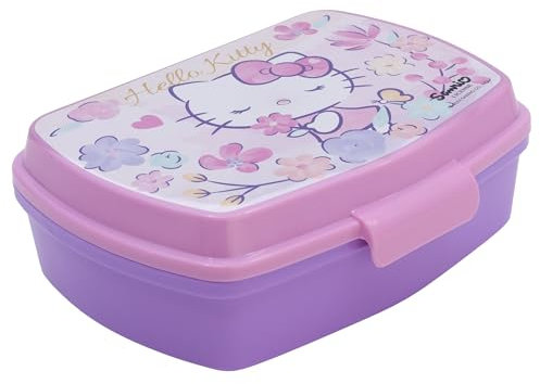 Stor Boîte à déjeuner rectangulaire Hello Kitty rose bonbon pour enfant