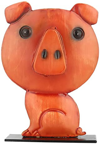 ULDIGI Brillenstander in Schweineform Brillenhalter Aus Eisen Brillenornament Für Wohnzimmer Und Schlafzimmer Kreative Brille Aufbewahrung Als Geschenk Für Freunde Und Familie