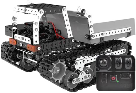 BAUPLAY 3D-modell i metall, 3D-metallpussel, mekanisk RC lastbil, modellbyggsats vuxna, 996 delar, metallbyggsats, 3D-konstruktion, leksak, metallpussel