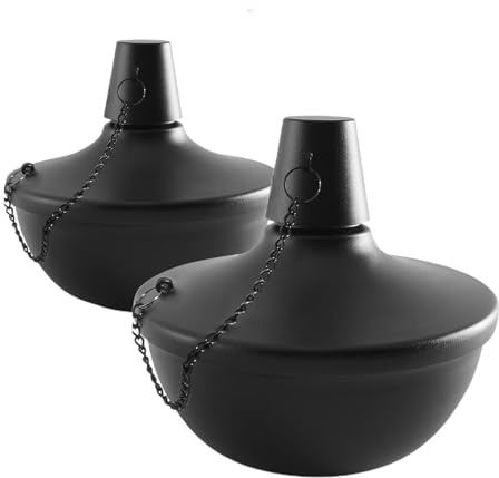 Juego de antorchas de metal de citronela – Farol de aceite para jardín, luces de llama para exteriores, accesorios de iluminación repelentes de , quemadores resistentes a la intemperie con