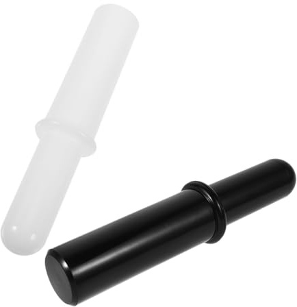 EXCEART Lot de 2 Poussoirs Universels pour Hachoir à Viande Pilons en Plastique Léger Noir et Blanc Accessoires Polyvalents Cuisine Outil de Poussée et Tassage des Aliments