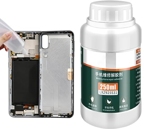 Superlim borttagningsmedel, 250 ml elektrisk flytande rengörare, mobiltelefon LCD-skärm lim för reparation av mobiltelefonskärmar ultraviolett hemsäkerhetssystem och