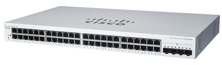 Cisco Business CBS220-48FP-4X Smart Switch | 48 Port GE | Full PoE | 4x10G SFP+ | 3-Year Limited Hardware Warranty (CBS220-48FP-4X-UK)