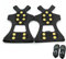 Clavos Antideslizantes para Zapatos, Zapatos Tracción Antideslizante Tacos, Tacos para Zapatos de Hielo, para Tracción en Hielo Nieve y Deportes Fácil de Poner (XL,44-48)