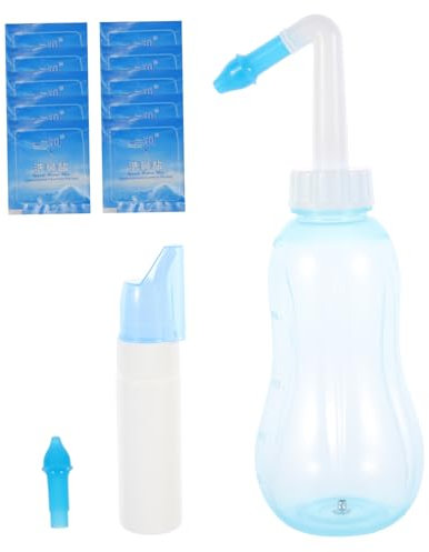 Ipetboom 1 Juego De Sal Limpiadora Nasal Para Limpieza De Nariz Kit De Irrigación Nasal Para Adultos Niños Y Niñas
