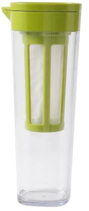 Lizhuzhuzs28 Iced Tea Pitchers 1100ml Plastic Cold Water Pitcher,Water Jug Carafe Iced Coffee Pot For Fridge Door,Made Iced Lemonade Water Jug Hot Cold Iced Pitcher(Green)