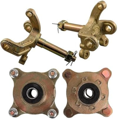 Eje de dirección de rueda delantera de 4 pernos, buje de llanta, eje de mangueta for karts, ATV, quads, Taotao Piezas de repuesto
