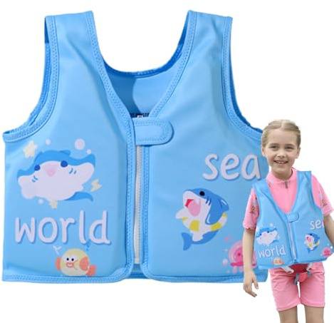 Chaleco de natación infantil | Chaleco acuático inflable de natación - Ayuda de flotación ergonómica para 2 a 6 años