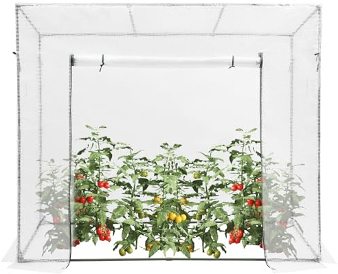 Serra per pomodori, 200 x 77 x 170 cm, per balconi, giardini, cortili