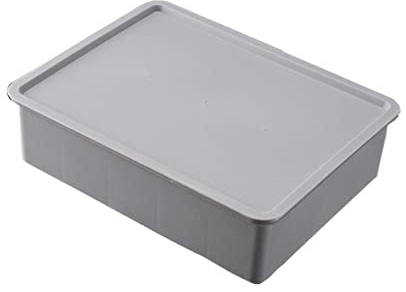 WEKAMOS Boîte de Rangement Sous Vêtements Compartimentée avec Couvercle Organisateur pour Soutien Gorge et Culottes Rangement Pratique pour Placard Commode ou Sous Lit Couleur