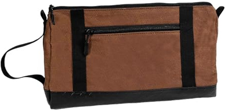 Planificateur d'outils flexible et imperméable en toile vernie - Compartiment surdimensionné pour artistes dynamiques - Utilisation en extérieur - Sac à outils imperméable avec base en PVC