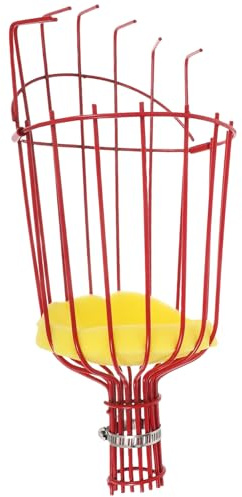 SUPVOX Outil de Récolte de Fruits à Long Manche avec Panier et Griffe Acier pour Cueillir Pommes Agrumes Avocats Cueilleur Ergonomique et Sécurisé pour Arbres