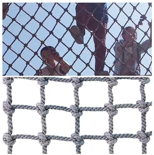 Generico Slitstarkt klätternät för barn - Säkerhetsspelnät för utomhuslekplatser, gungor och räcken - 8 mm tjockt slitstarkt lastnät, 3,3 x 24,25 fot, dekoration