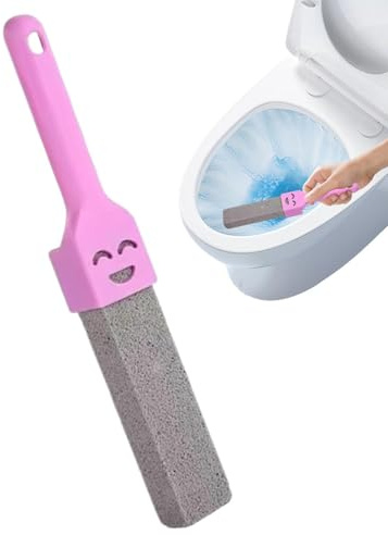 Pumice Toilet Brush – Ergonomic Grip Design, Lightweight Hard Water Ring Eraser, Calcium Deposit Scraper, Porcelain surfaces Restorer | Swimming Pool Mop Floor Care For Toilets Bowl Sink Tub