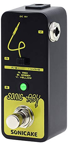 SONICAKE Sonic ABY Pedal Line Selector AB Switch Minigitarr-effektpedal True Bypass