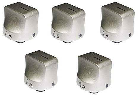 Kit Electrolux Rex Aeg Zanussi 5 manopole per cucina piano cottura - 50295824002-3550377240 - M4461/KIT - Prodotto originale