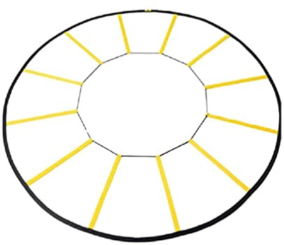 huwvqci Reaktiver Agility-Trainer, Kreis-Geschwindigkeitsleiter für hochintensive Reaktivbohrungen und Fähigkeiten, Übungsleiter für Fußball, Sport, Fitness, Trainingsleiter