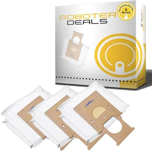 Roboter Deals - Staubbeutel, Ersatzbeutel (3 Stück) für Ecovacs Deebot N10, N10 Plus Staubsaugroboter mit Absaugstation. 100% geprüfte Passgenauigkeit, reisfest, stabil und langlebig.